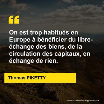Citation de Thomas PIKETTY