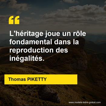 Citation Thomas PIKETTY