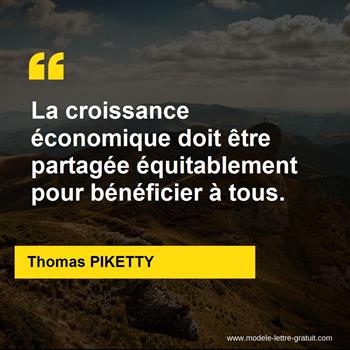 Citation Thomas PIKETTY