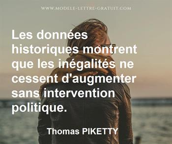 Citation de Thomas PIKETTY