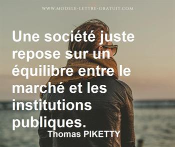 Citation de Thomas PIKETTY