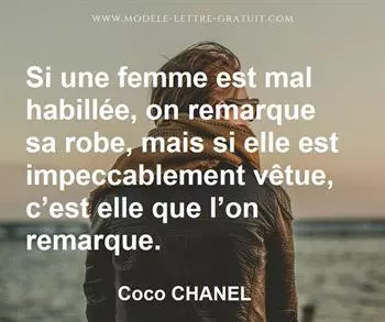 Citation de Coco CHANEL