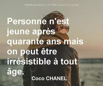 Citation de Coco CHANEL
