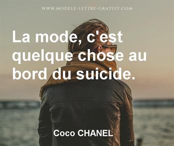 Citation de Coco CHANEL