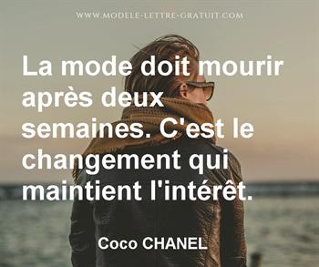 Citation de Coco CHANEL