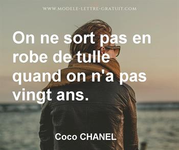 Citation de Coco CHANEL