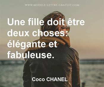 Citation de Coco CHANEL