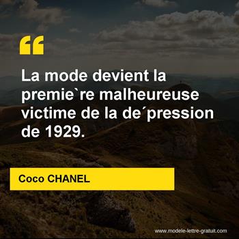 Citation de Coco CHANEL