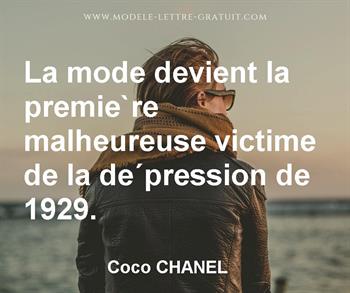 Citation de Coco CHANEL