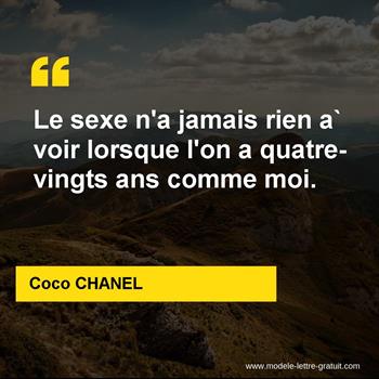 Citation de Coco CHANEL