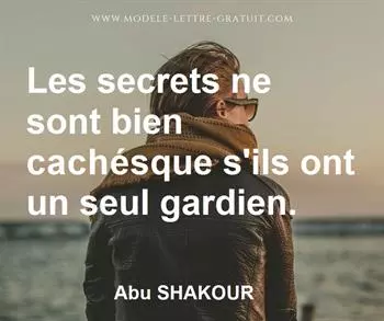 Citation de Abu SHAKOUR