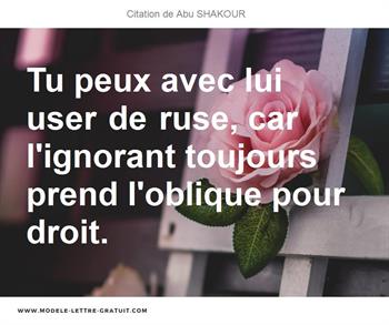 Citations Abu SHAKOUR