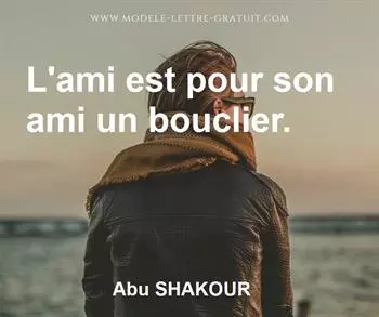 Citation de Abu SHAKOUR