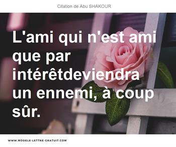 Citations Abu SHAKOUR