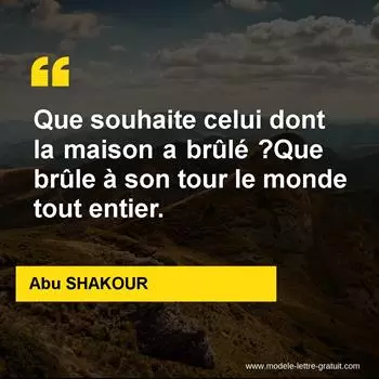 Citation Abu SHAKOUR
