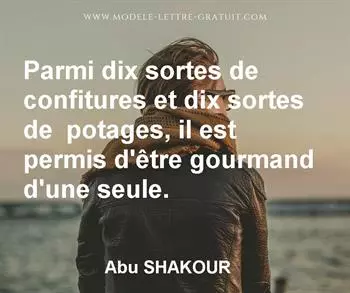Citation de Abu SHAKOUR