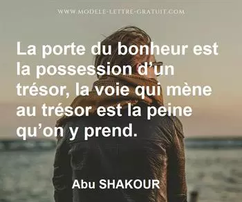 Citation de Abu SHAKOUR