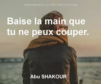 Citation de Abu SHAKOUR