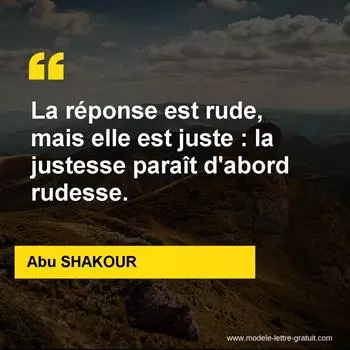 Citation Abu SHAKOUR