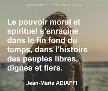 Citation de Jean-Marie ADIAFFI