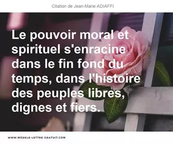 Citations Jean-Marie ADIAFFI