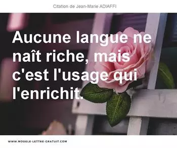 Citations Jean-Marie ADIAFFI