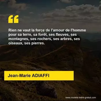 Citation Jean-Marie ADIAFFI