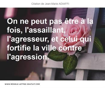 Citations Jean-Marie ADIAFFI