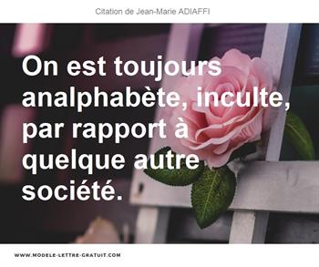 Citations Jean-Marie ADIAFFI
