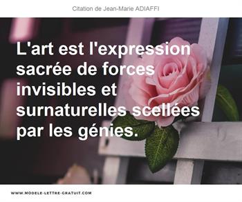 Citations Jean-Marie ADIAFFI