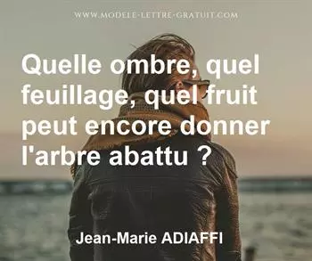 Citation de Jean-Marie ADIAFFI