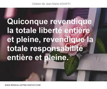 Citations Jean-Marie ADIAFFI