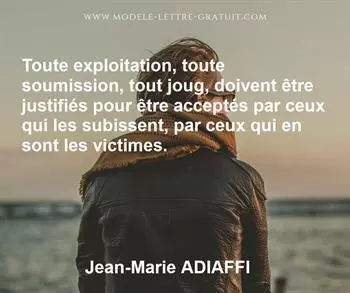 Citation de Jean-Marie ADIAFFI
