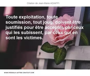 Citations Jean-Marie ADIAFFI