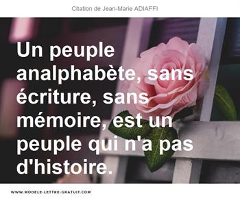 Citations Jean-Marie ADIAFFI