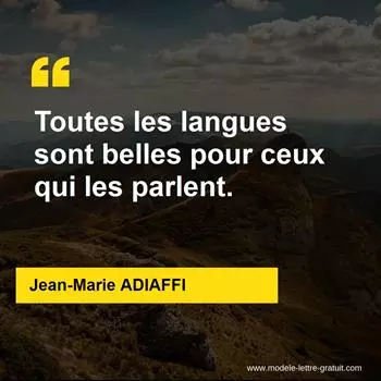 Citation Jean-Marie ADIAFFI