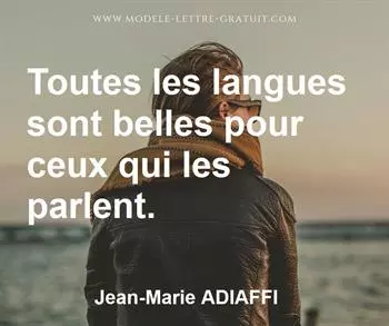 Citation de Jean-Marie ADIAFFI