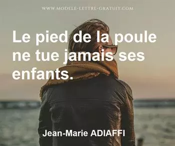 Citation de Jean-Marie ADIAFFI