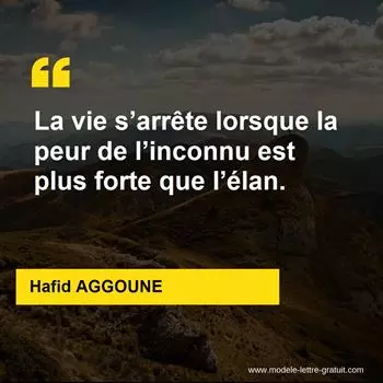 Citation Hafid AGGOUNE