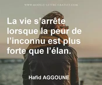 Citation de Hafid AGGOUNE