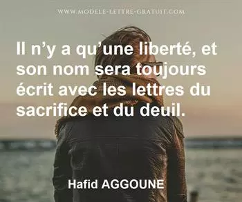 Citation de Hafid AGGOUNE
