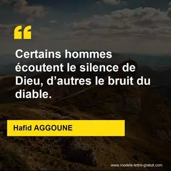 Citation Hafid AGGOUNE