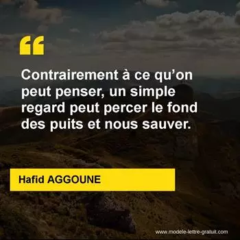 Citation Hafid AGGOUNE
