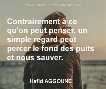 Citation de Hafid AGGOUNE