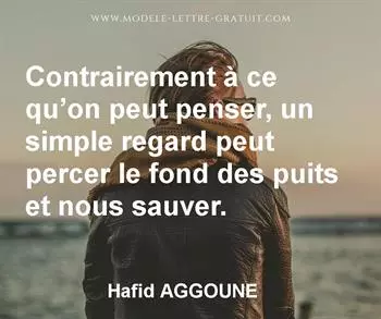 Citation de Hafid AGGOUNE