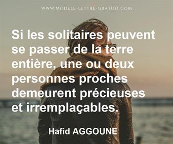 Citation de Hafid AGGOUNE