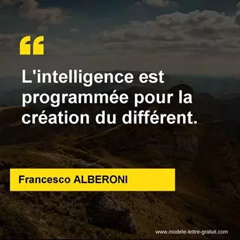 Citation Francesco ALBERONI