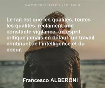 Citation de Francesco ALBERONI