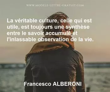 Citation de Francesco ALBERONI