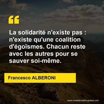 Citation Francesco ALBERONI